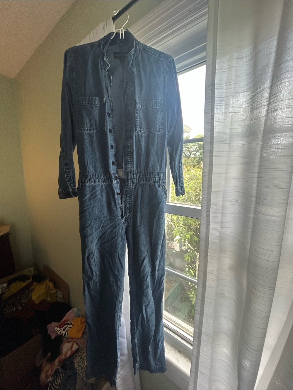 Lucky Brand Denim Boilersuit Jumpsuit